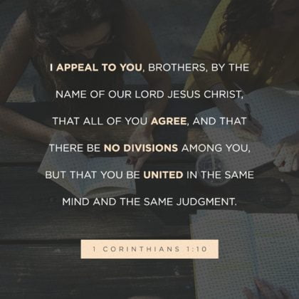 God’s Design is For Unity Not Division