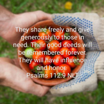 The True Spirit of Generosity is a Lifestyle
