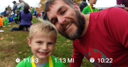 Running With My Son In The Kids Marathon