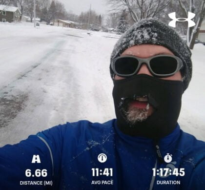 Pulling Out The Face Mask For A Tough Winter Run
